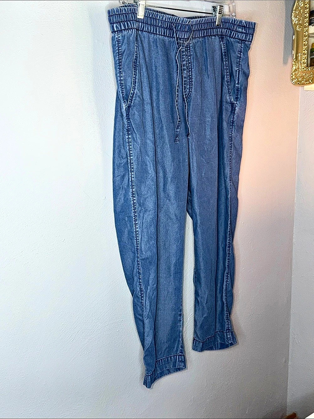 Gap Denim Easy Pant Blue Size Large